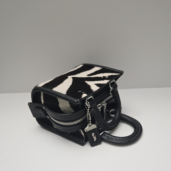 Coach Rogue Bag 12 In Haircalf With Zebra Print mini bag - Picture 4 of 6